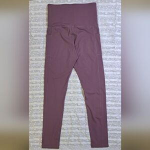 OTOS Activewear Mauve High-Rise Compression Leggings Back Hook Closure NWOT M